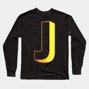 Letter J Letter Art Long Sleeve T-Shirt